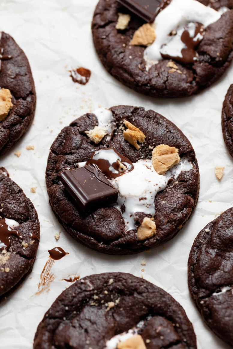 Double Chocolate Marshmallow Cookies (Box of 6)