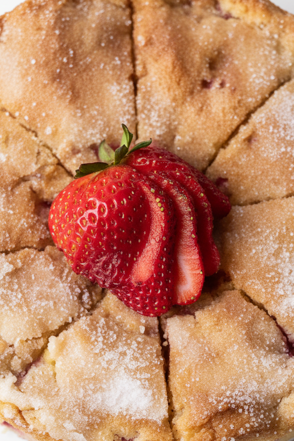 Strawberry Lemon Buttermilk Cake